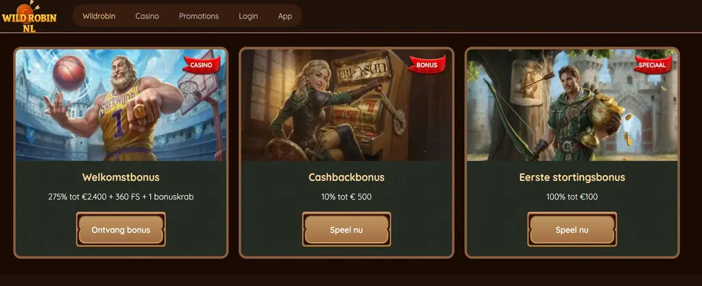 WildRobin Casino online casino buitenland